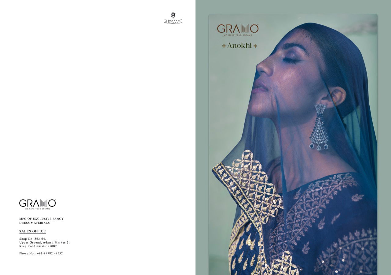 Gramo Anokhi Heavy Festival Wear Heavy Georgette Designer Salwar Suit Collection